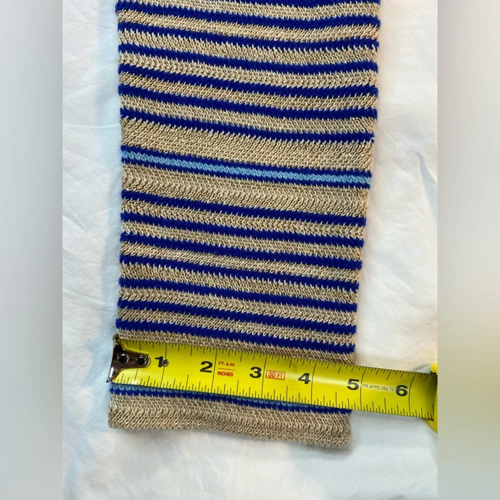 CHANEL Striped Metallic Knit Cardigan from 2019 Cruise La Pausa Size 48 - Picture 8 of 12